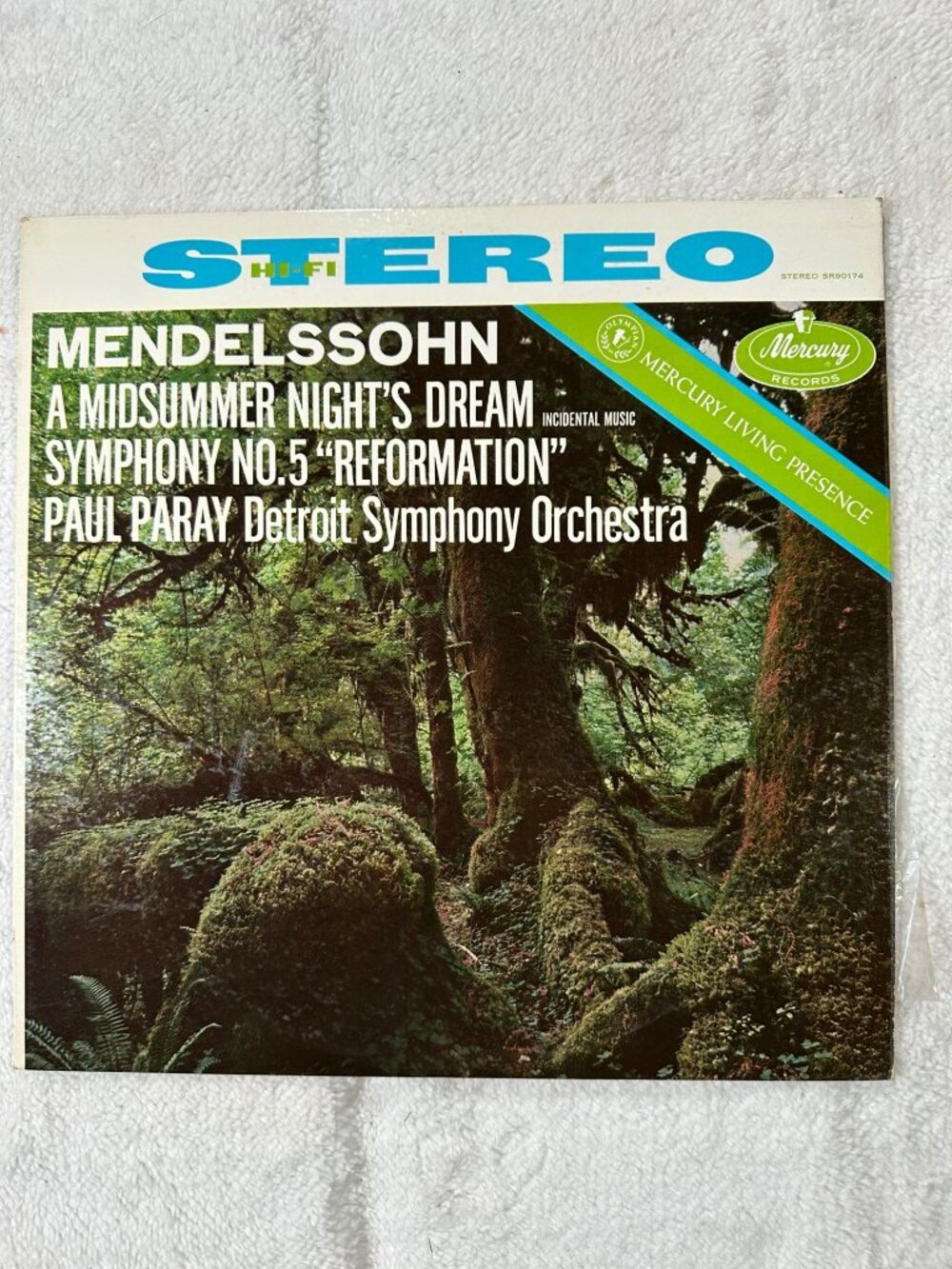 Mendelssohn A Midsummer Nights Dream Symphony No. 5 Reformation Vinyl 33 RPM